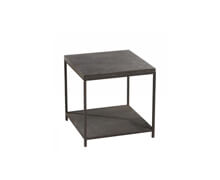 Side Table Stone Metal 50x50x50 | Decord.gr