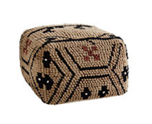 Square Pouf Pure Cotton | Decord.gr