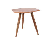 Wooden Side Table Brass | Decord.gr