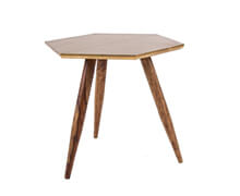 Wooden Side Table Gold | Decord.gr