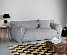 Two Seats Sofa Custom Dimensios | Decord.gr