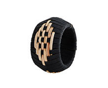 Bamboo Napkin Ring Black | Decord.gr