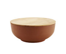 Brown Bowl with lid D26 cm | Decord.gr