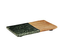 Marble Wood Tray Green Natural | Decord.gr
