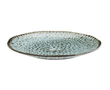 Stoneware Plate Green Black D28 cm | Decord.gr