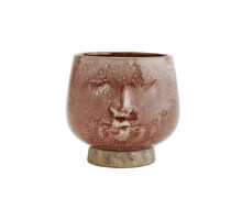 Flower Pot Face Stoneware | Decord.gr