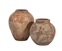 Terracotta Map Vases | Decord.gr